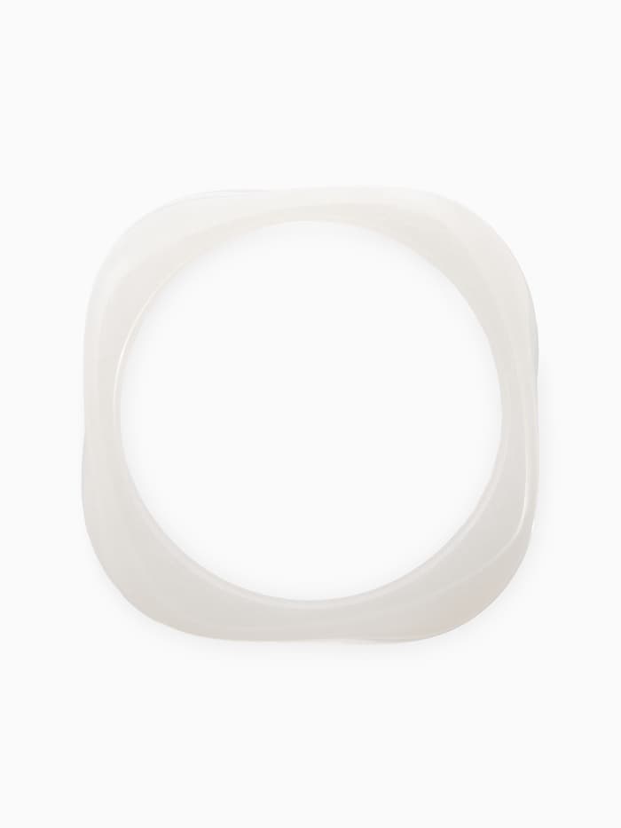 Браслет манжета «Тренд», широкий, акрил, d=8 см, белый