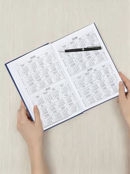 Ежедневник датированный Calligrata, А5, 2026, твёрдая обложка из бумвинила, 168 листов, синий