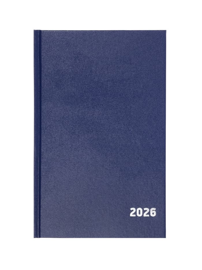 Ежедневник датированный Calligrata, А5, 2026, твёрдая обложка из бумвинила, 168 листов, синий