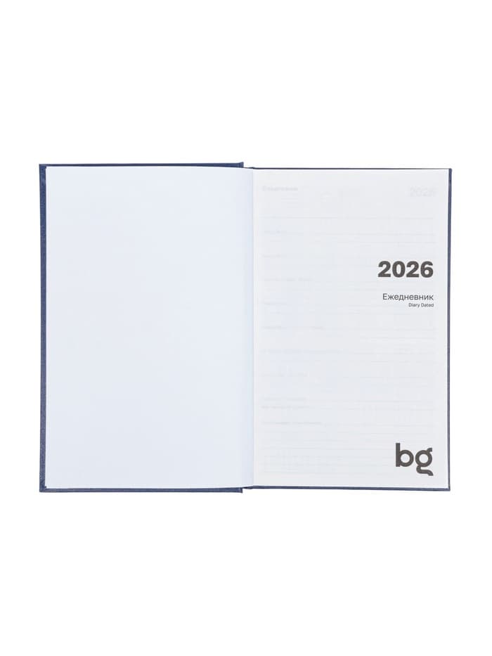 Ежедневник датированный Calligrata, А5, 2026, твёрдая обложка из бумвинила, 168 листов, синий