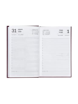 Ежедневник датированный Calligrata, А5, 2026, твёрдая обложка из бумвинила, 168 листов, бордовый