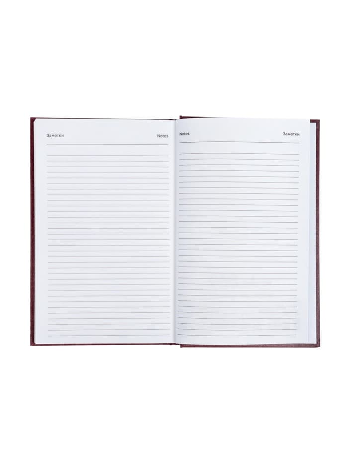 Ежедневник датированный Calligrata, А5, 2026, твёрдая обложка из бумвинила, 168 листов, бордовый