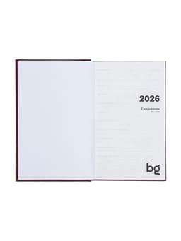 Ежедневник датированный Calligrata, А5, 2026, твёрдая обложка из бумвинила, 168 листов, бордовый