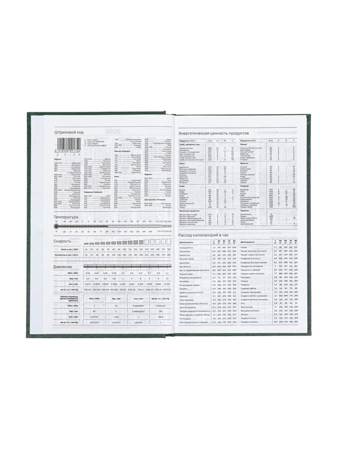 Ежедневник датированный Calligrata, А5, 2026, твёрдая обложка из бумвинила, 168 листов, тёмно-зелёный