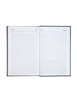 Ежедневник датированный Calligrata, А5, 2026, твёрдая обложка из бумвинила, 168 листов, тёмно-зелёный