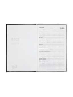 Ежедневник датированный Calligrata, А5, 2026, твёрдая обложка из бумвинила, 168 листов, чёрный
