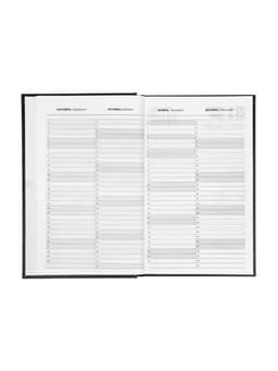 Ежедневник датированный Calligrata, А5, 2026, твёрдая обложка из бумвинила, 168 листов, чёрный