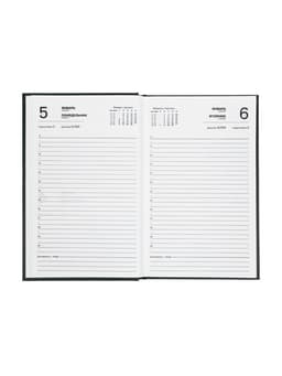 Ежедневник датированный Calligrata, А5, 2026, твёрдая обложка из бумвинила, 168 листов, чёрный