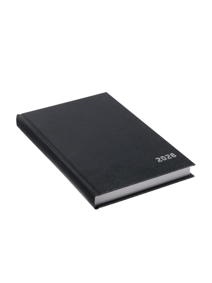 Ежедневник датированный Calligrata, А5, 2026, твёрдая обложка из бумвинила, 168 листов, чёрный