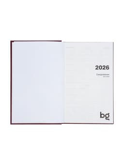 Ежедневник датированный Calligrata, А5, 2026, твёрдая обложка из бумвинила, 168 листов, коричневый