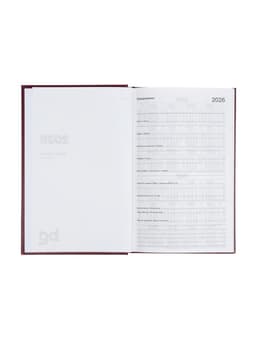 Ежедневник датированный Calligrata, А5, 2026, твёрдая обложка из бумвинила, 168 листов, коричневый