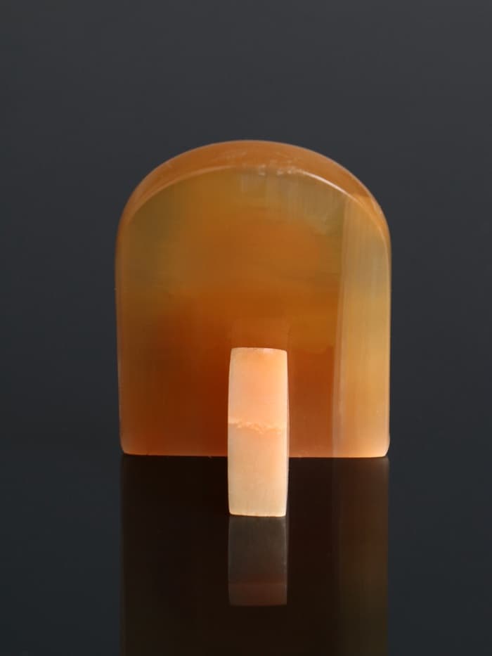 Владимирская икона Божией Матери, настольная, 6×5 см, селенит