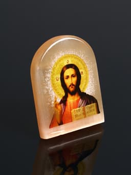 Икона настольная «Господь Вседержитель», 6×5 см, селенит
