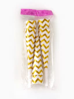 Дудка-гудок «С днем рождения», 6 шт.