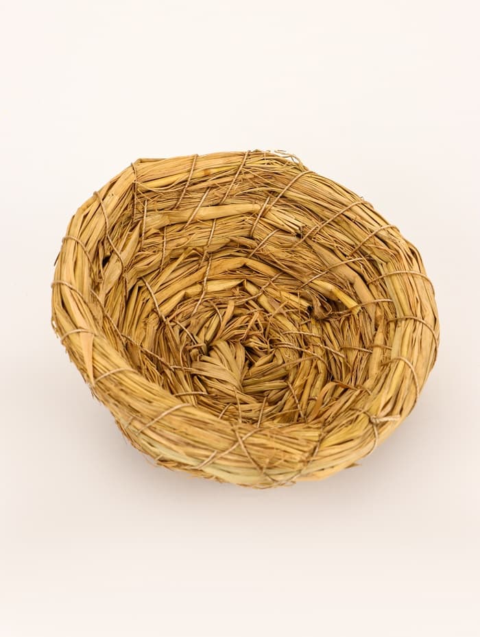 Гнездо для птиц плетёное, 12.5×4.5 см, солома