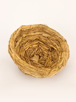 Гнездо для птиц плетёное, 12.5×4.5 см, солома