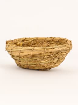Гнездо для птиц плетёное, 12.5×4.5 см, солома