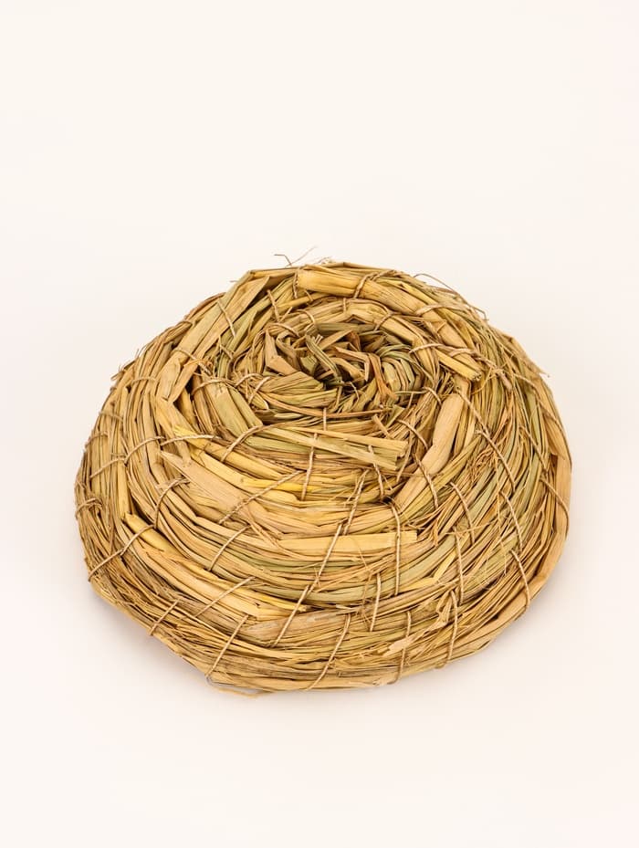 Гнездо для птиц плетёное, 12.5×4.5 см, солома
