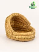 Гнездо для птиц плетёное, 15×10×10 см, полузакрытое, солома