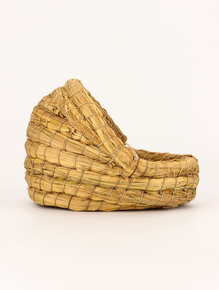 Гнездо для птиц плетёное, 15×10×10 см, полузакрытое, солома