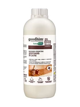 Моющее средство для бань и саун Goodhim, жидкость, аромат хвои, 1 л