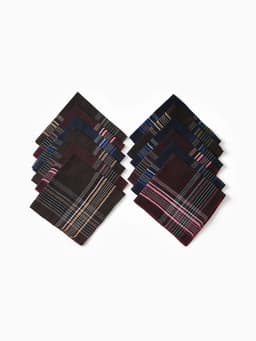 Платки носовые мужские «Экономь и Я. Элегантность», 36×36 см, набор 12 шт., рисунок МИКС