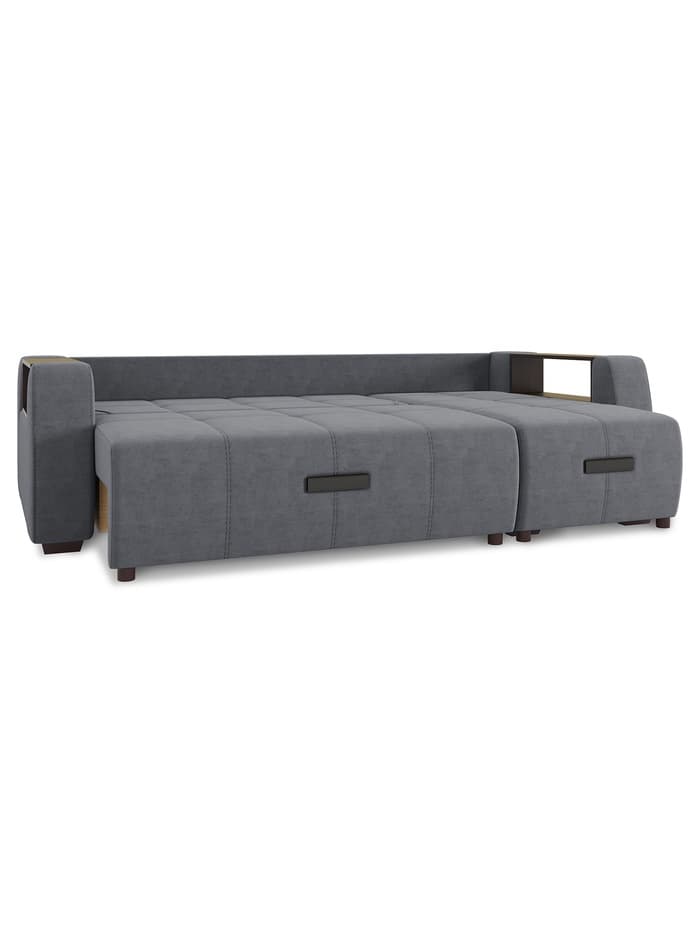 Диван угловой «Джаз», НПБ, тик – так, цвет серый luma 23