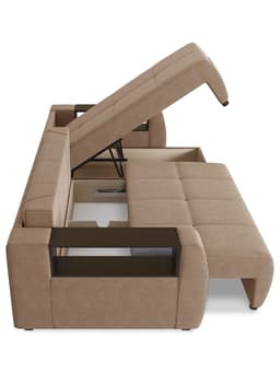 Диван угловой «Джаз», НПБ, тик – так, цвет бежевый newtone beige