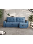 Диван угловой «Джаз», НПБ, тик – так, цвет синий ultra midnight