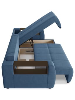 Диван угловой «Джаз», НПБ, тик – так, цвет синий ultra midnight