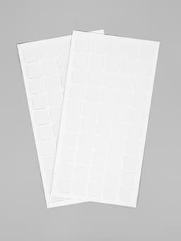 Стикеры эпоксидные прозрачные заготовки 3D 100 шт 2,5 x 2,5 см + самоклеящаяся бумага