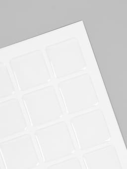 Стикеры эпоксидные прозрачные заготовки 3D 50 шт 2,5 x 2,5 см