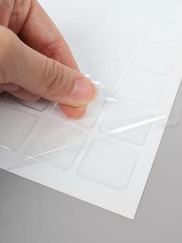 Стикеры эпоксидные прозрачные заготовки 3D 50 шт 2,5 x 2,5 см