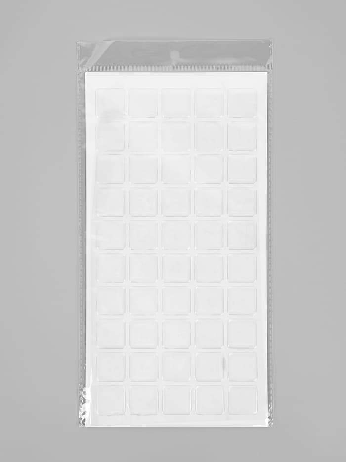 Стикеры эпоксидные прозрачные заготовки 3D 50 шт 2,5 x 2,5 см