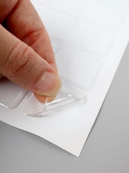 Стикеры эпоксидные прозрачные заготовки 3D 50 шт 3 х 3 см