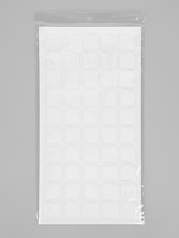 Стикеры эпоксидные прозрачные заготовки 3D 50 шт 3 х 3 см