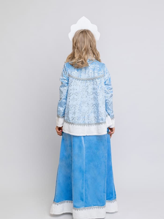 Карнавальный костюм новогодний «Снегурочка Настенька», жакет, сарафан, кокошник, размер 164-48