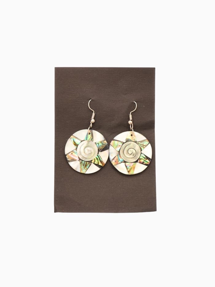 Серьги «Морское сокровище», 5×3 см, ракушка