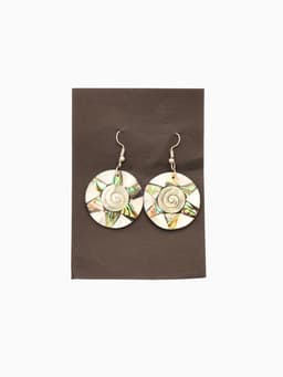 Серьги «Морское сокровище», 5×3 см, ракушка