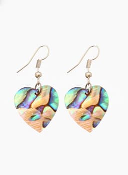 Серьги «Сердце моря», 5.5×2 см, ракушка