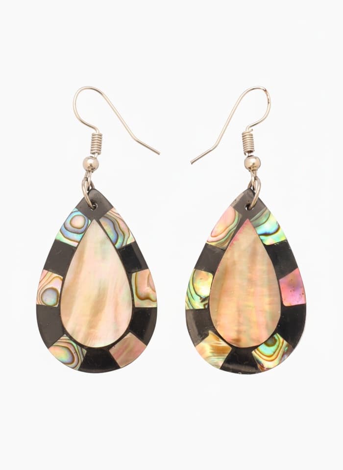 Серьги «Капельки», 5.5×2 см, ракушка