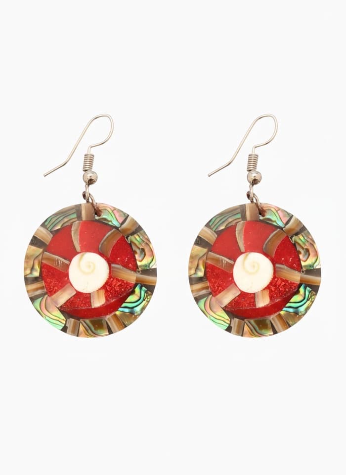 Серьги «Экзотика», 5×3 см, ракушка