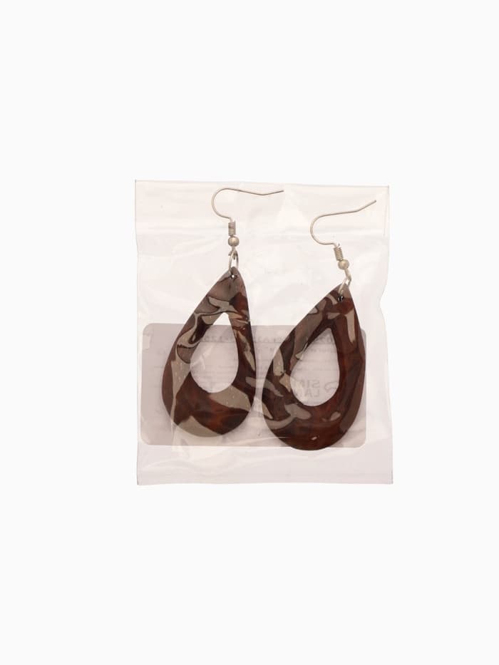 Серьги «Капля», 4.8×2.7 см, дерево соно