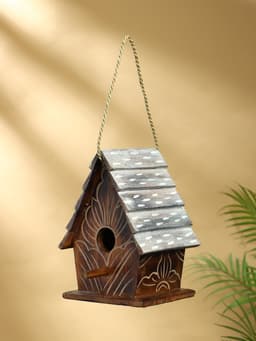 Подвесной декор «Скворечник», 17×24×15 см, дерево, коричневый