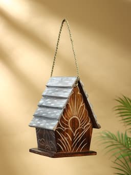 Подвесной декор «Скворечник», 17×24×15 см, дерево, коричневый