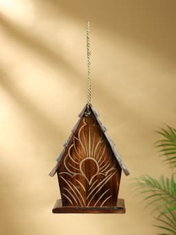 Подвесной декор «Скворечник», 17×24×15 см, дерево, коричневый