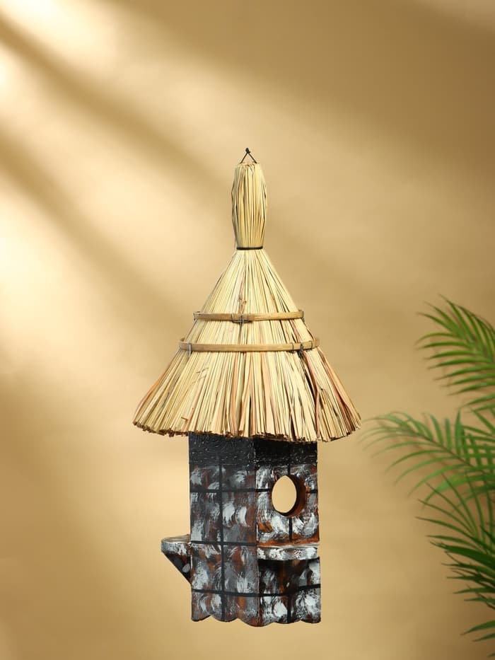 Подвесной декор «Скворечник», 25×25×45 см, дерево, серый