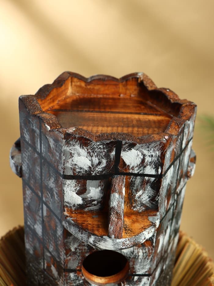 Подвесной декор «Скворечник», 25×25×45 см, дерево, серый