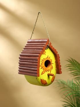 Подвесной декор «Скворечник», 23×15×18 см, дерево, жёлто-коричневый
