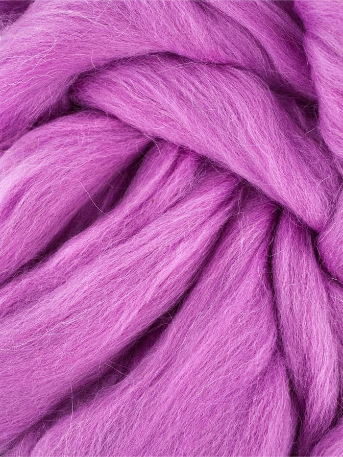 Шерсть для валяния 100 г, цвет орхидея